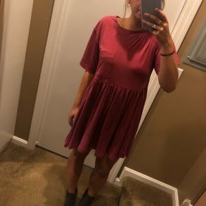 Red Babydoll Dress Size S